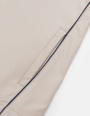 Áo khoác gió có mũ trẻ em hình in trước ngực