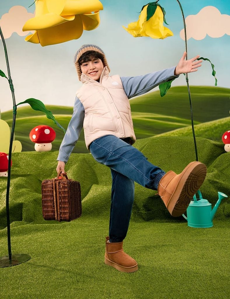 Áo phao gile trẻ em hình in trước ngực