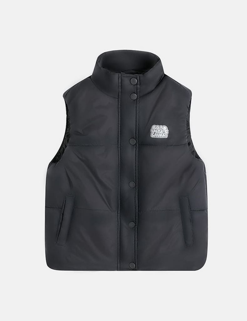 Áo phao gile trẻ em hình in trước ngực