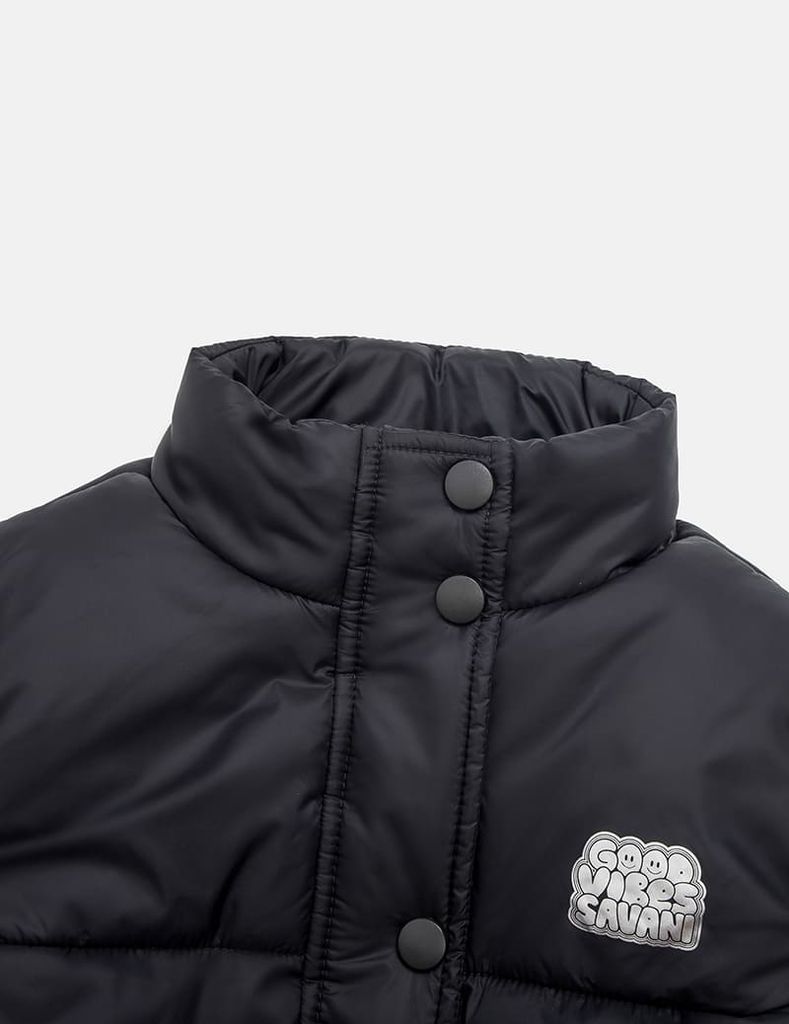 Áo phao gile trẻ em hình in trước ngực