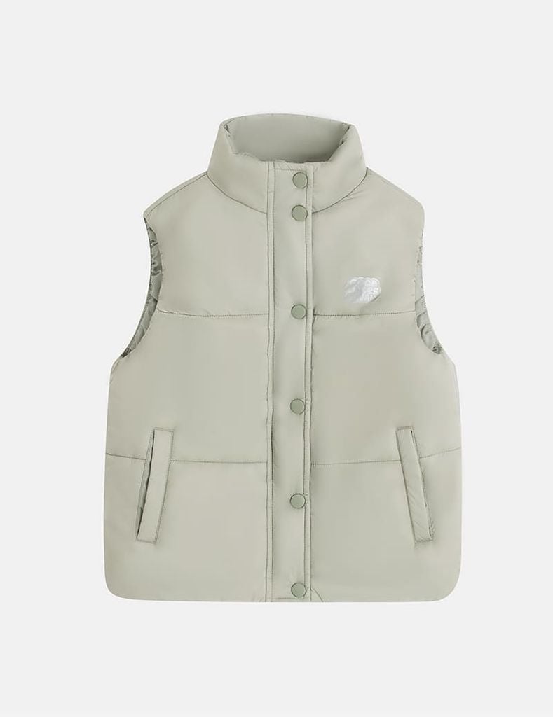 Áo phao gile trẻ em hình in trước ngực