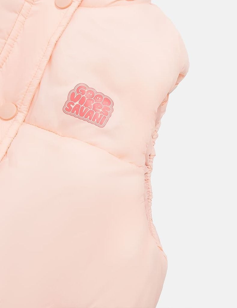 Áo phao gile trẻ em hình in trước ngực