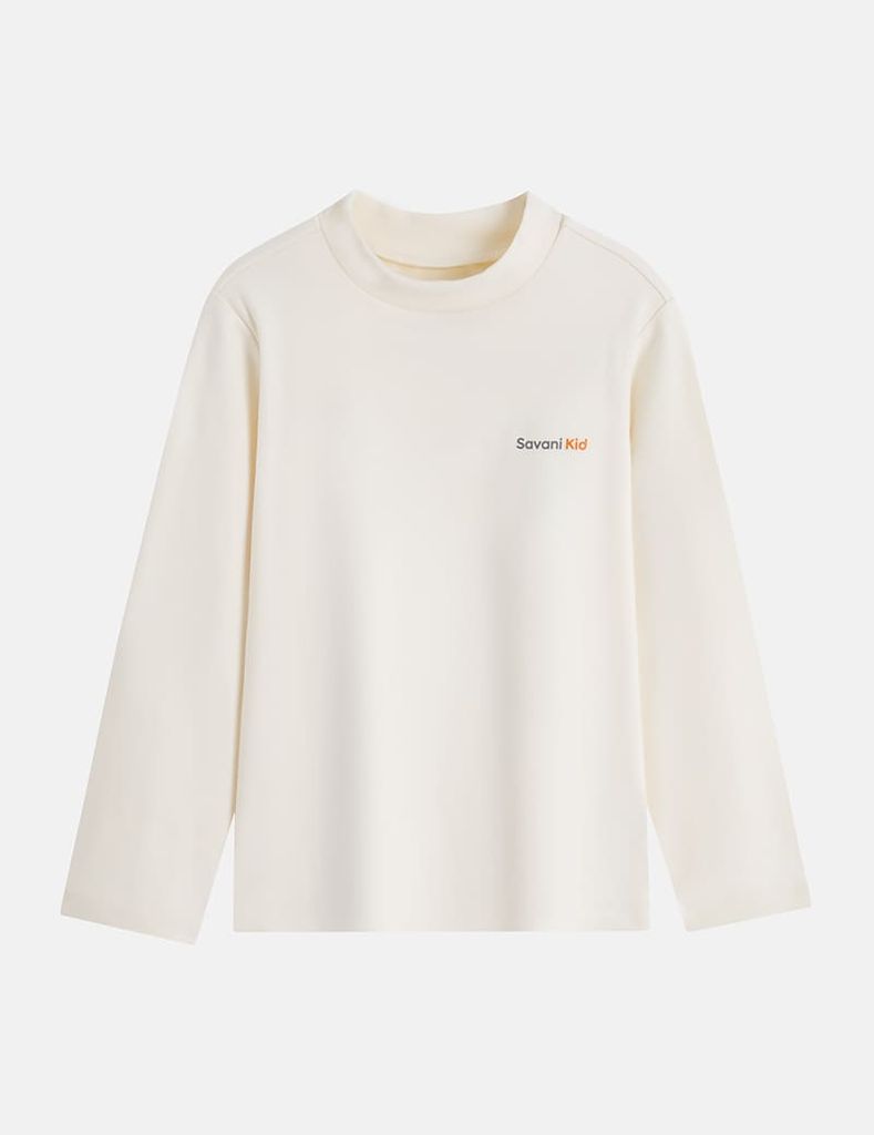 Áo nỉ cổ tròn bé trai hình in trước ngực