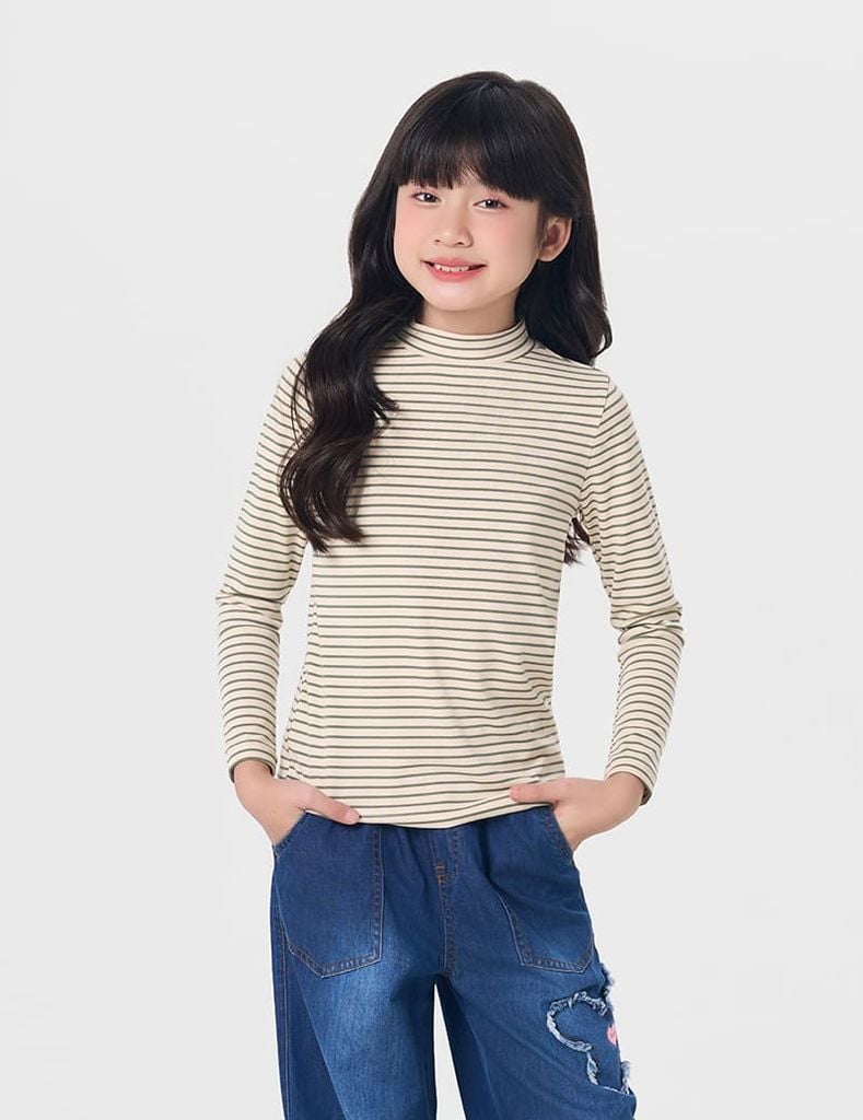 Áo giữ nhiệt trẻ em cổ cao