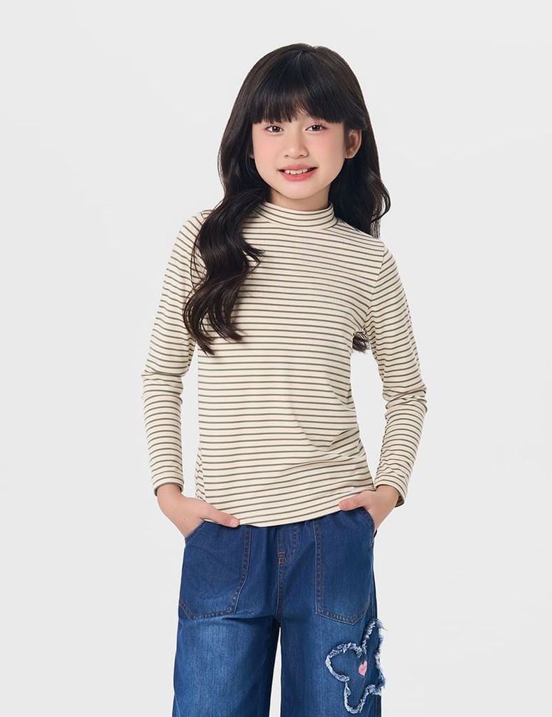 Áo giữ nhiệt trẻ em cổ cao