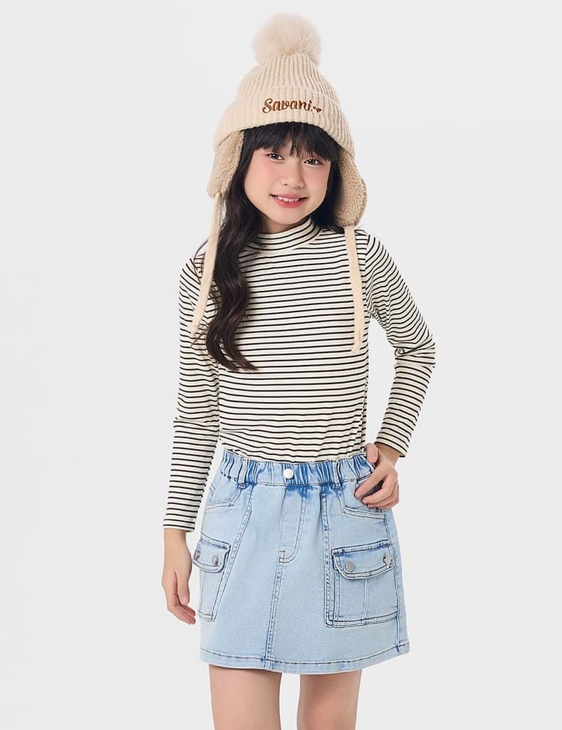 Áo giữ nhiệt trẻ em cổ cao