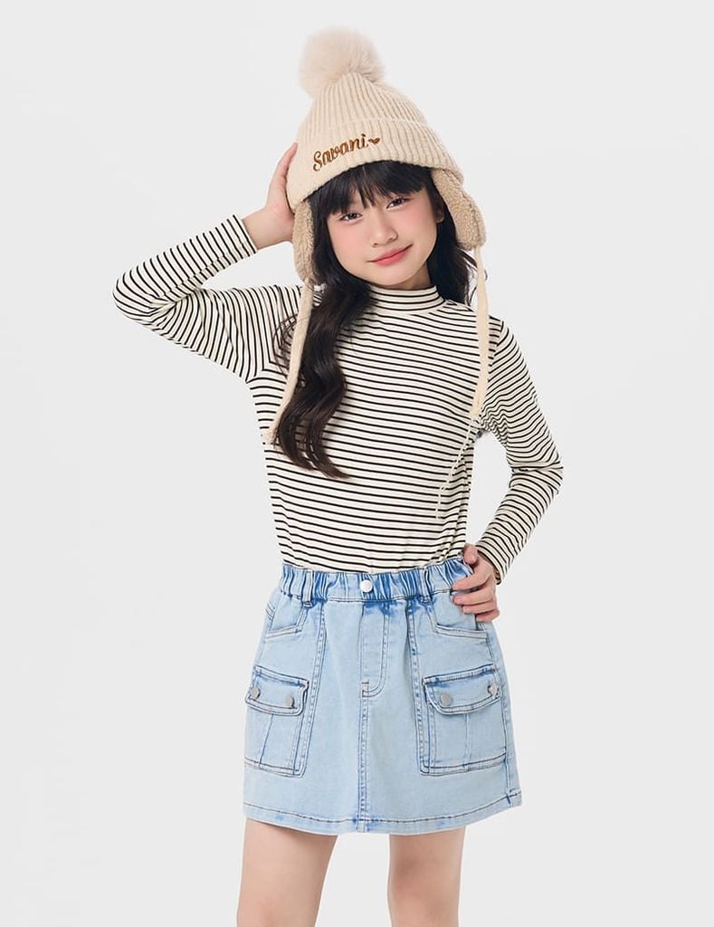 Áo giữ nhiệt trẻ em cổ cao