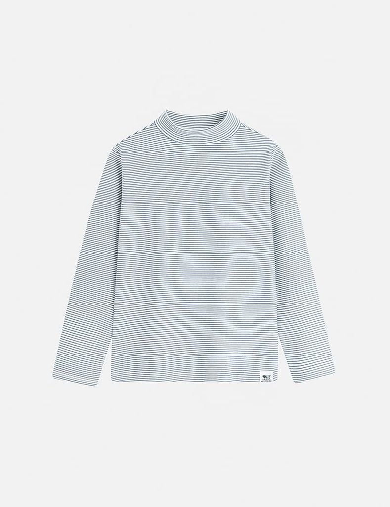 Áo giữ nhiệt cổ cao trẻ em mác trước ngực