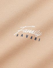 Áo polo trẻ em phối tay hình in trước ngực