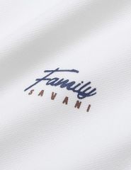 Áo polo trẻ em phối tay hình in trước ngực