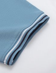 Áo polo trẻ em phối tay hình in trước ngực