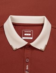 Áo polo trẻ em hình thêu ở nẹp cổ
