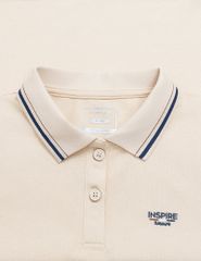 Áo polo ngắn tay trẻ em ngực thêu logo