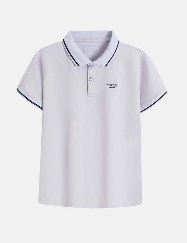 Áo polo ngắn tay trẻ em ngực thêu logo