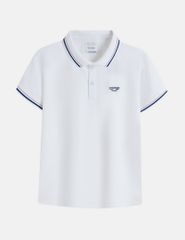 Áo polo ngắn tay trẻ em ngực thêu logo