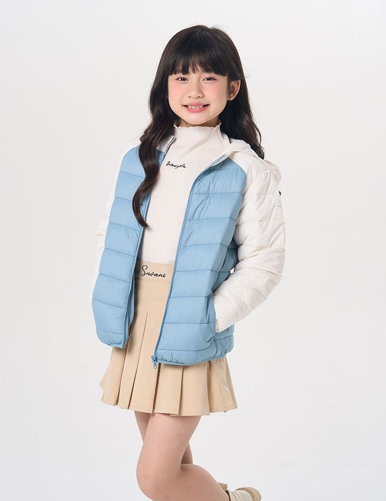 Áo phao trẻ em siêu nhẹ phối khác màu