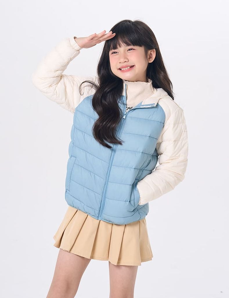 Áo phao trẻ em siêu nhẹ phối khác màu