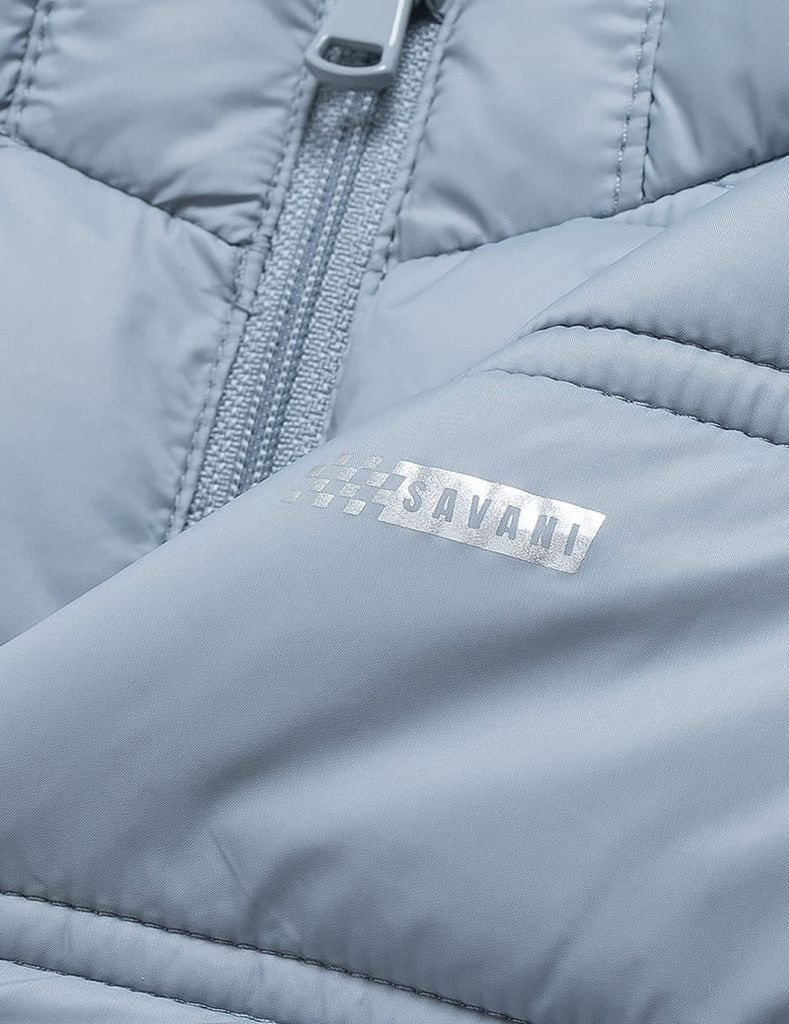 Áo phao siêu nhẹ trẻ em hình in trước ngực