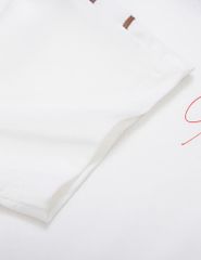 Áo thun ngắn tay cổ tròn trẻ em hình in trước ngực