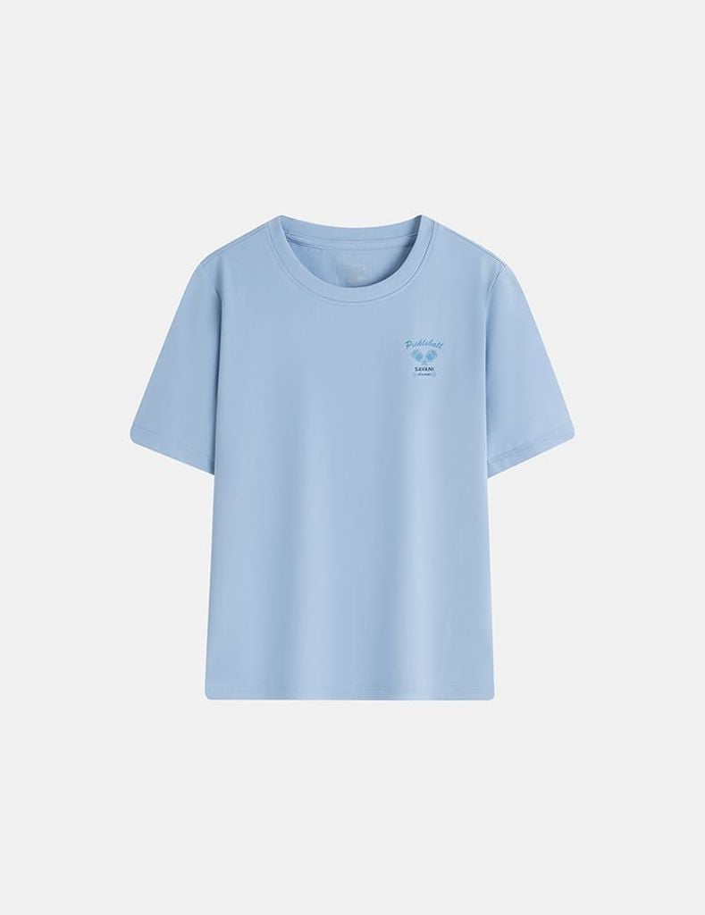 Áo t-shirt ngắn tay trẻ em cổ tròn in trước ngực