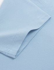 Áo t-shirt ngắn tay trẻ em cổ tròn in trước ngực