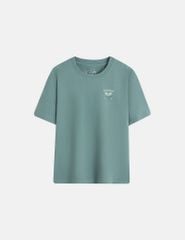 Áo t-shirt ngắn tay trẻ em cổ tròn in trước ngực
