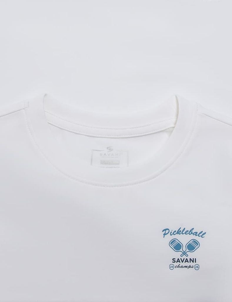 Áo t-shirt ngắn tay trẻ em cổ tròn in trước ngực