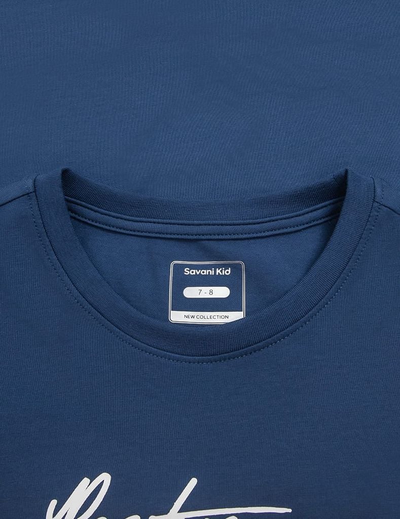 Áo thun dài tay trẻ em cổ tròn hình in trước ngực