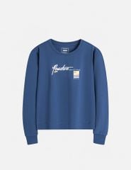 Áo thun dài tay trẻ em cổ tròn hình in trước ngực