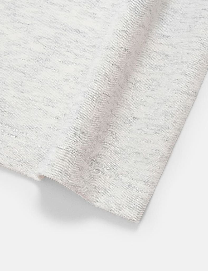 Áo thun dài tay cổ tròn trẻ em thêu logo