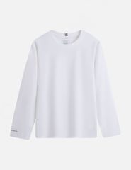 Áo thun dài tay cổ tròn trẻ em thêu logo