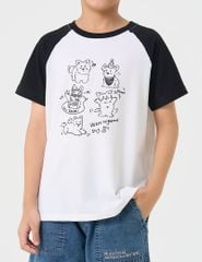 Áo thun ngắn tay cổ tròn trẻ em