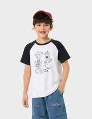 Áo thun ngắn tay cổ tròn trẻ em