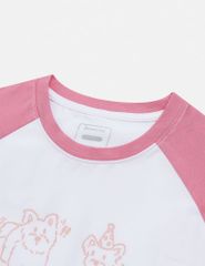 Áo thun ngắn tay cổ tròn trẻ em