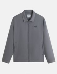 Áo khoác nam lót bông cổ bẻ in logo ngực