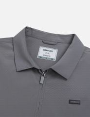 Áo khoác nam lót bông cổ bẻ in logo ngực