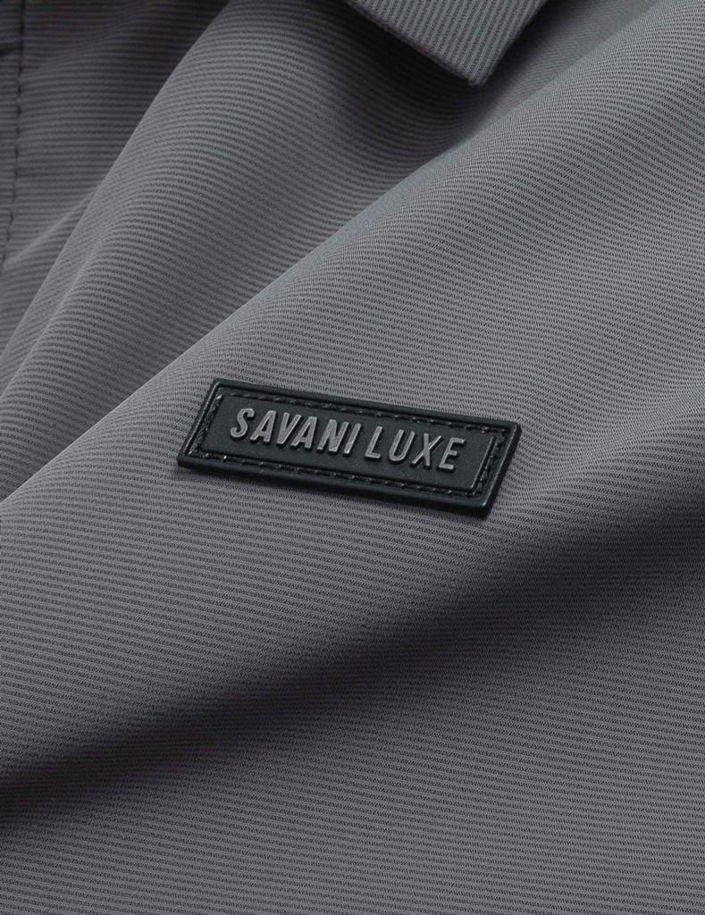 Áo khoác nam lót bông cổ bẻ in logo ngực