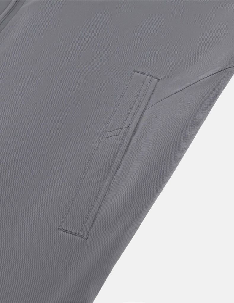 Áo khoác nam lót bông cổ bẻ in logo ngực