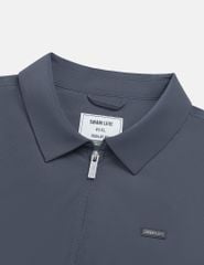 Áo khoác nam lót bông cổ bẻ in logo ngực