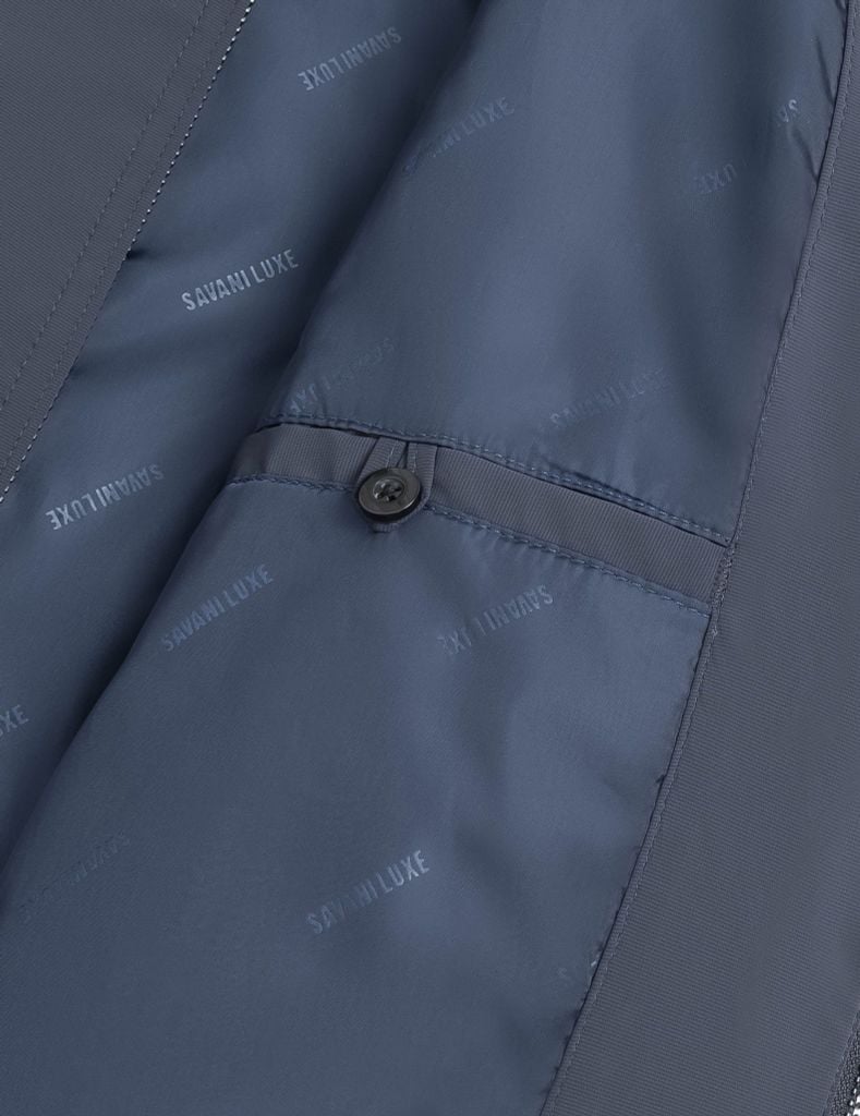 Áo khoác nam lót bông cổ bẻ in logo ngực