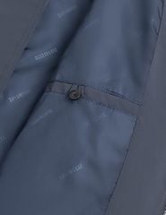 Áo khoác nam lót bông cổ bẻ in logo ngực