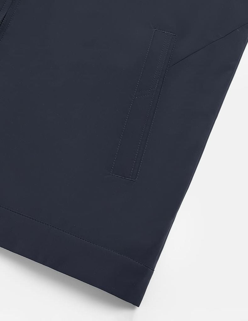 Áo khoác nam lót bông cổ bẻ in logo ngực