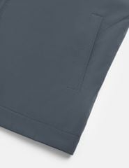 Áo khoác nam lót bông cổ bẻ in logo ngực