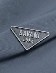 Áo khoác lót bông cổ đứng logo bắp tay