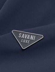 Áo khoác lót bông cổ đứng logo bắp tay