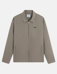 Áo khoác nam lót bông cổ bẻ gắn logo trước ngực