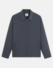 Áo khoác nam lót bông cổ bẻ gắn logo trước ngực