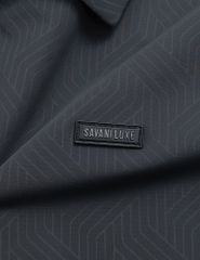 Áo khoác nam lót bông cổ bẻ gắn logo trước ngực