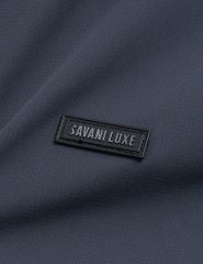 Áo khoác nam lót bông cổ bẻ gắn logo trước ngực