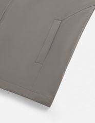 Áo khoác nam lót bông cổ bẻ gắn logo trước ngực